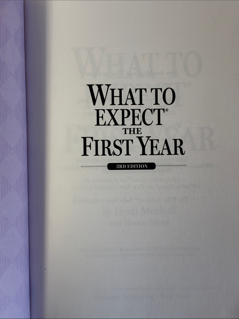 What to Expect the First Year 3rd Edition Heidi Murkoff Sharon Mazel Parenting B - Picture 7 of 7
